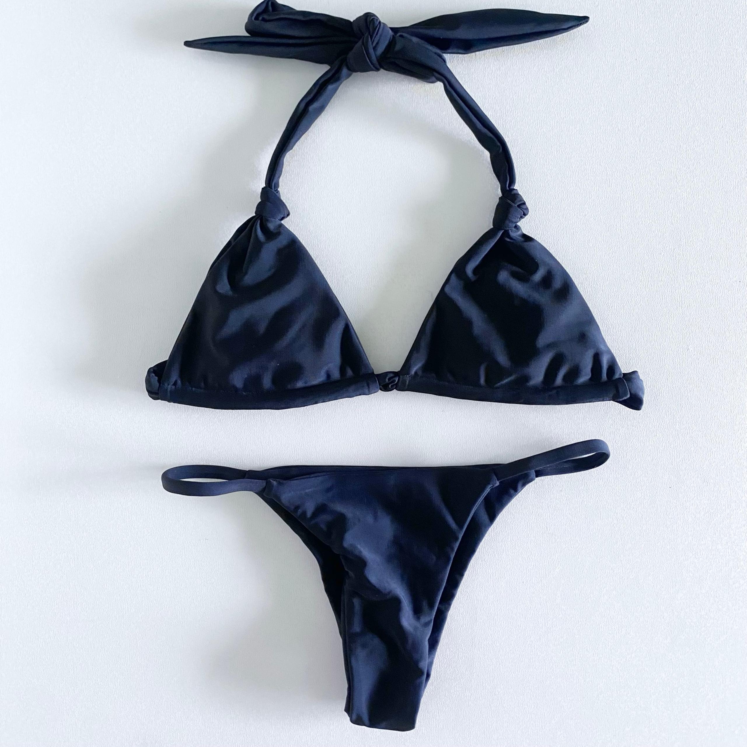 NEW Mikoh “St John” top & “Sao Paolo” bottom set in Black -Size XS