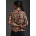 New By Anthropologie Tie-Neck Long Sleeve Floral Blouse 128 X-SMALL Brown