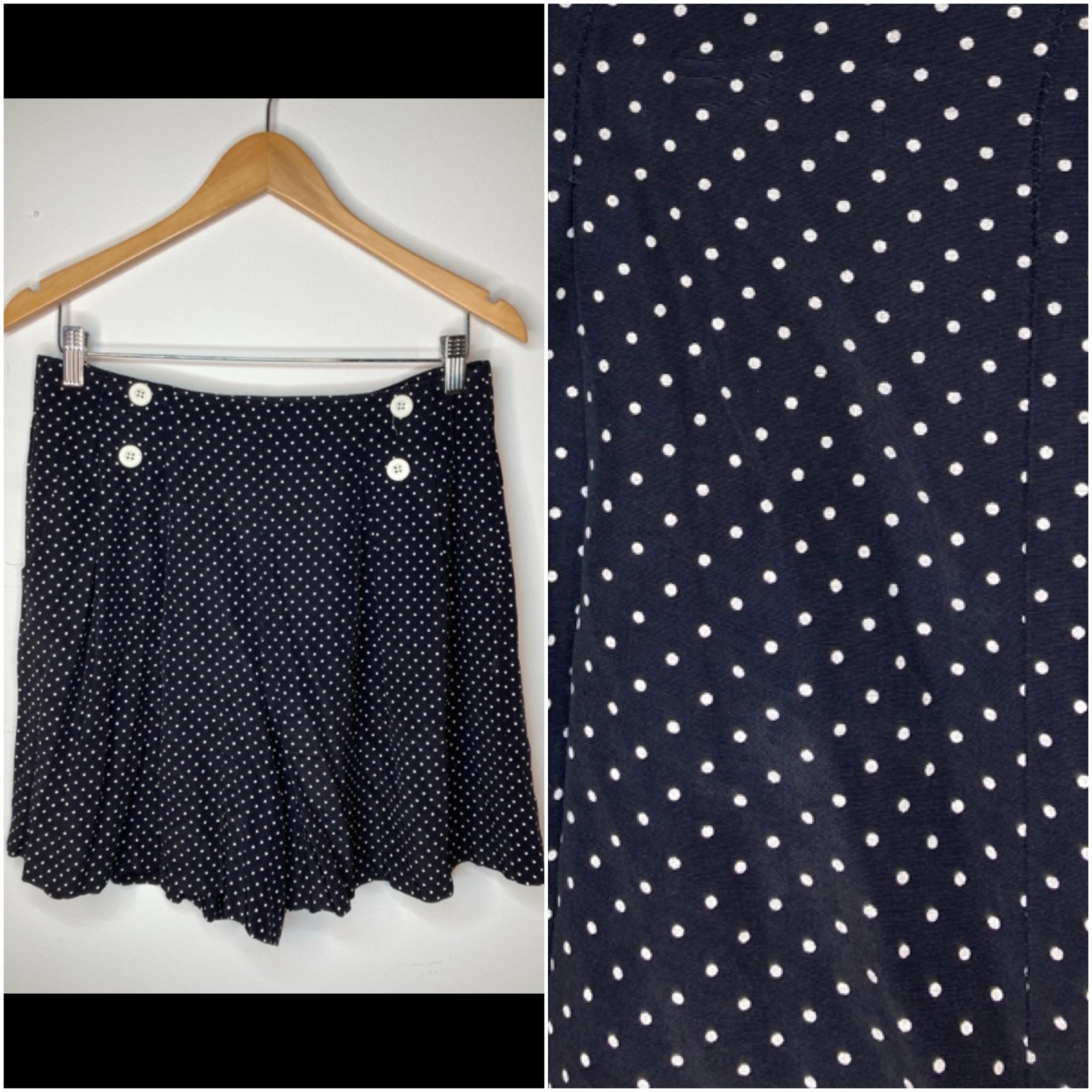 vintage Anise 80s high waisted polka dot women's shorts