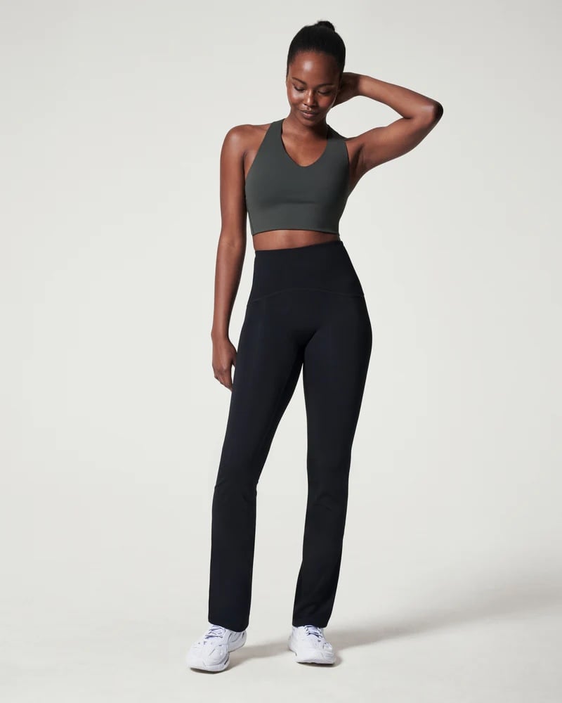 SPANX booty boost flare leggings size medium tall (35”) NWOT