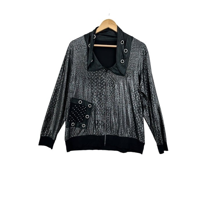 Vintage La Velina Jacket Womens No size tag Grunge Goth Dark Mystical Whimsy