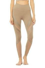 ALO HIGH WAISTED EPIC SZ XXS GRAVEL LEGGINGS