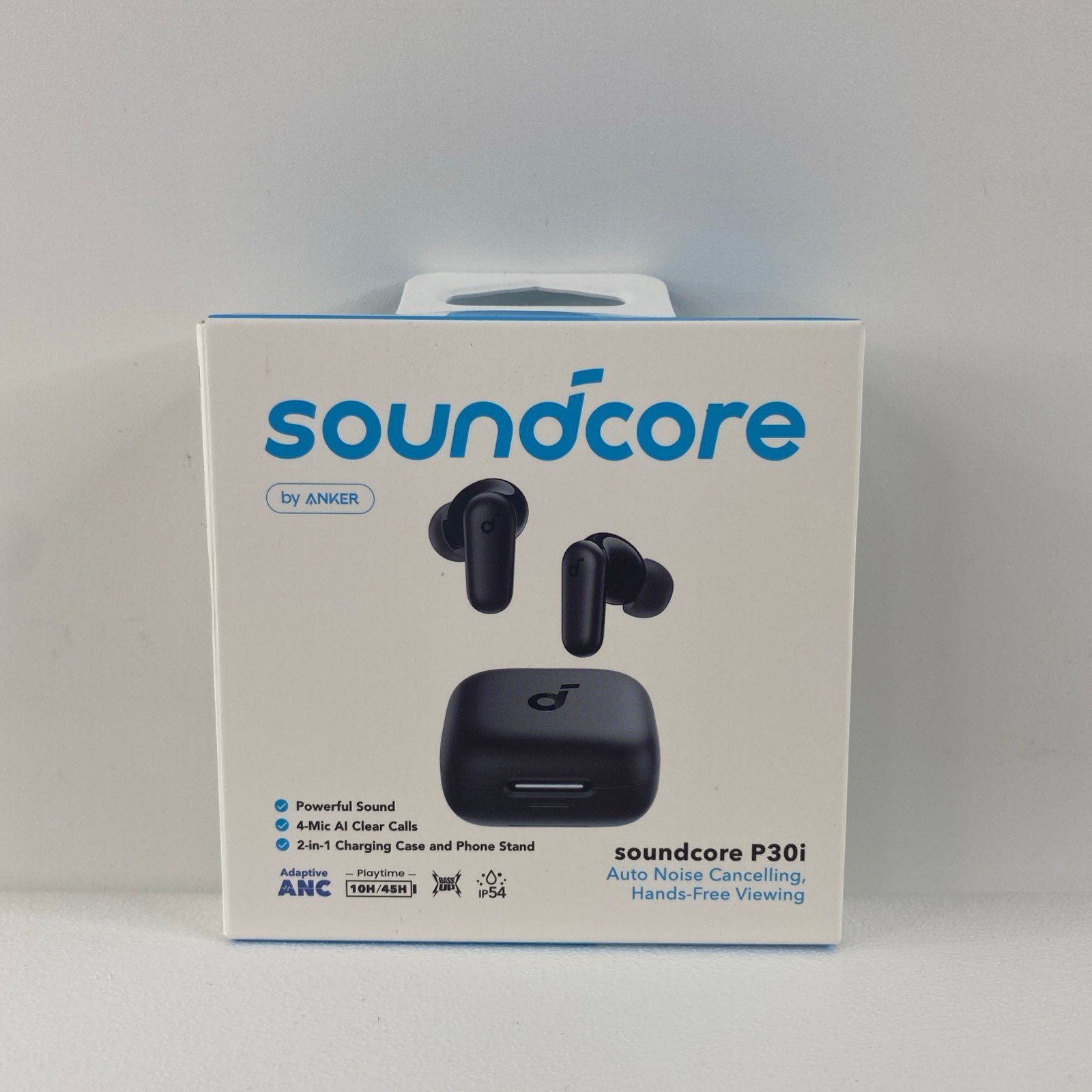 Soundcore P30i by Anker Noise Cancelling Wireless Earbuds Black