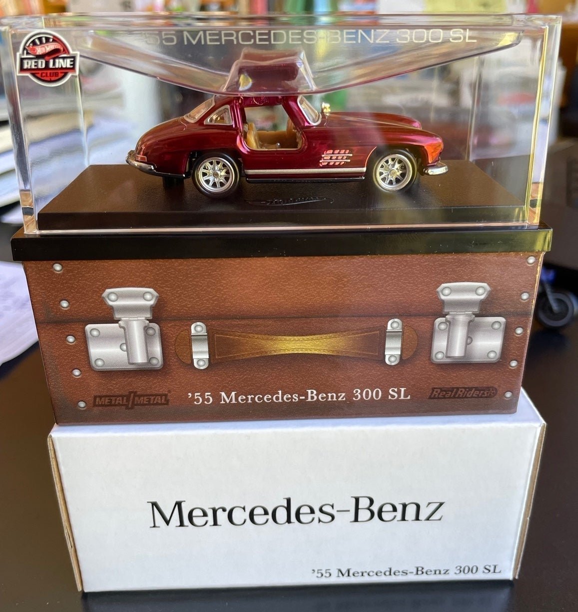 Hot wheels RLC ‘55 Mercedes-Benz 300 SL Oxblood