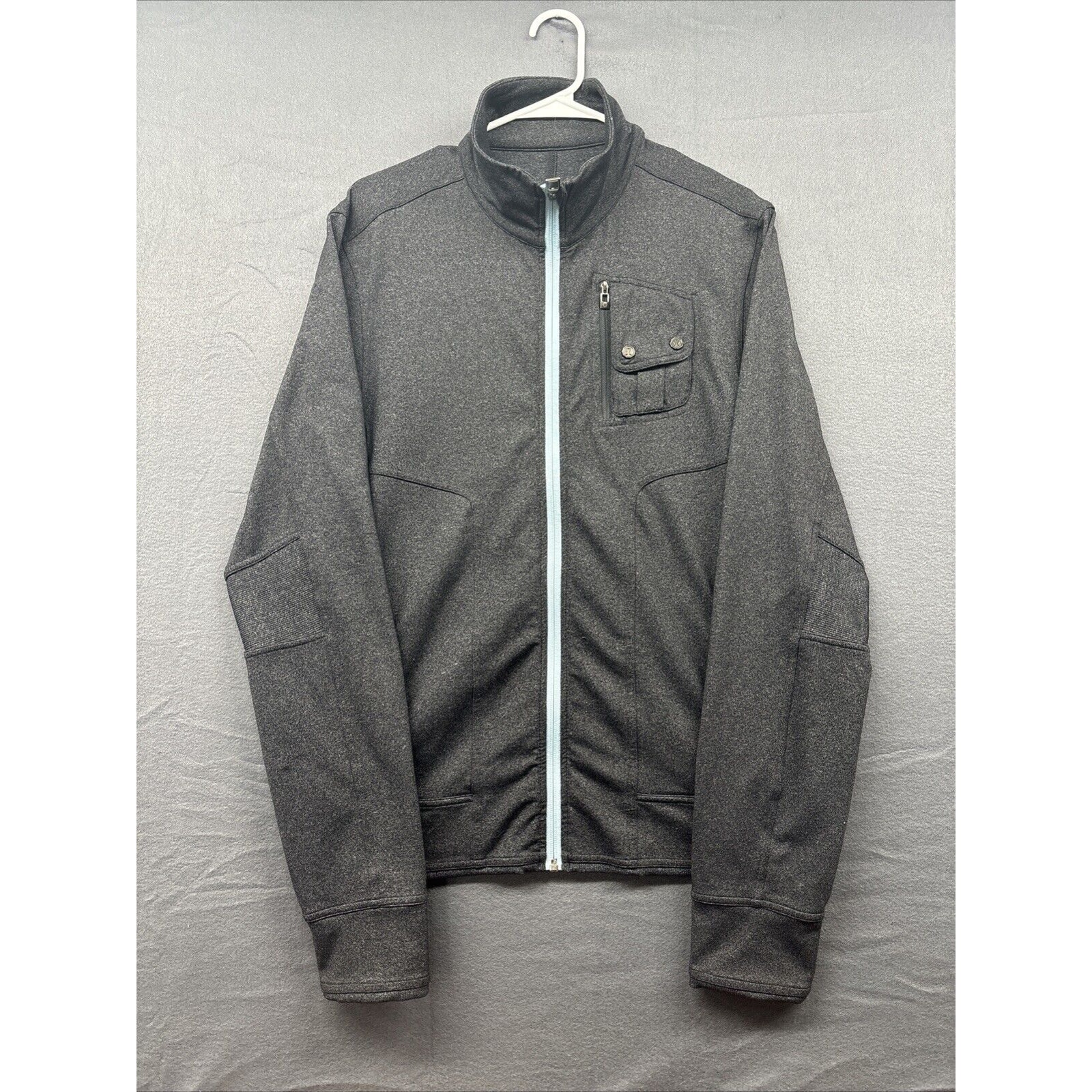 Lululemon Jacket Mens Large Gray Full Zip Athletica Vented