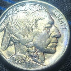 1937 WDDO-001 BUFFALO NICKEL