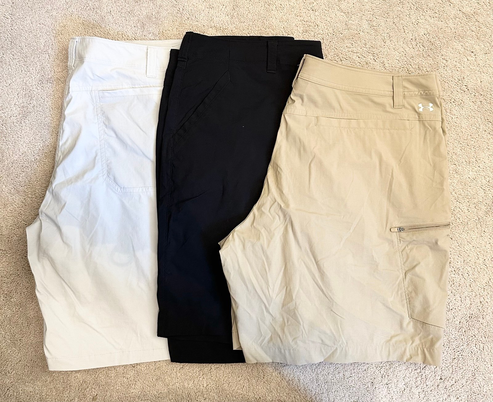 Lot 3 pairs Men’s Under Armour Golf Shorts size 42