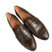 Madewell Women's The Alex Loafer in Croc Embossed Leather Size 6.5 Brown