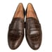 Madewell Women's The Alex Loafer in Croc Embossed Leather Size 6.5 Brown