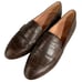 Madewell Women's The Alex Loafer in Croc Embossed Leather Size 6.5 Brown