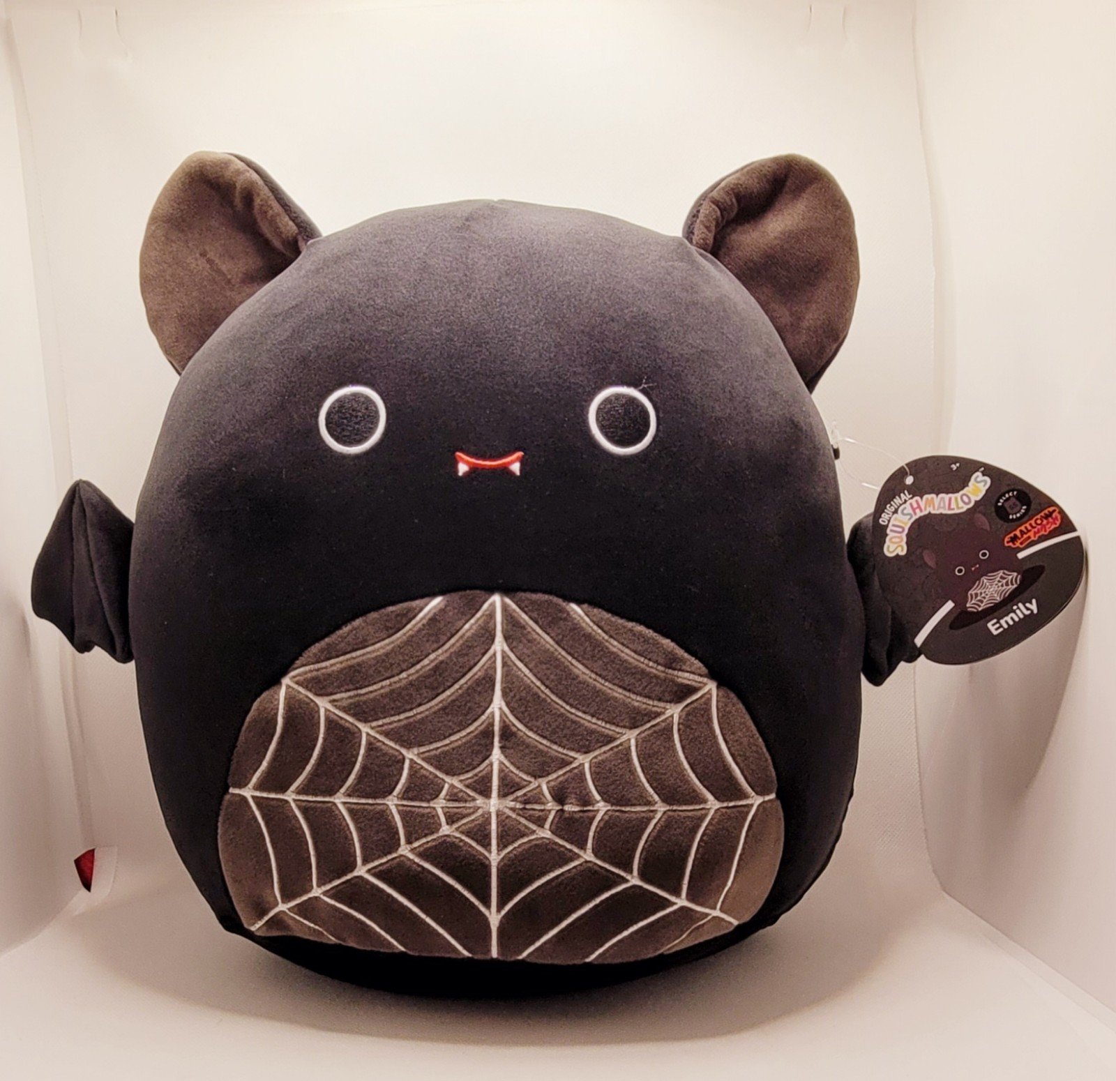 Squishmallows Emily the Bat With Spiderweb Belly 12 Select Series Stuffed Plush