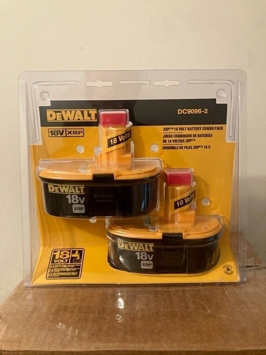 Dewalt DC9096 2.4Ah 18-VOLT XRP NiCd Battery Brand New 2 PAC