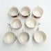 Vintage Gibson Campbell Soup Company Set Of 8 from 1997 4” Tall