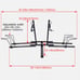 Hitch Mount 2 Bike Rack Bicycle Carrier Platform Rack Car Truck SUV 2 Receiver