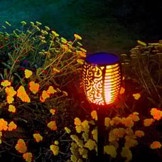 6 Pack 96 LED Solar Lights Outdoor Upgraded, 43 Tall & Super Large Size