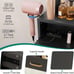 Vanity Desk with Lighted Mirror, Corner Vanity with Power Outlet, 3 Color Modes