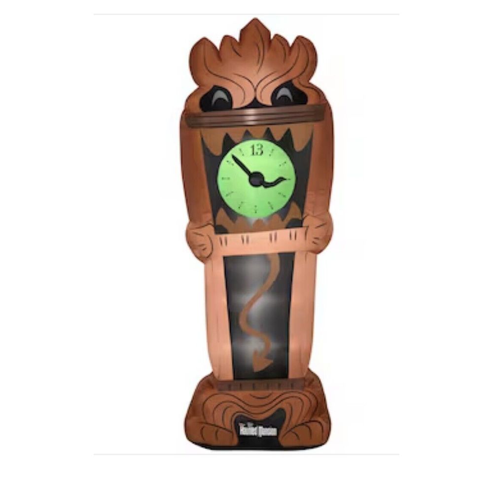 Gemmy Halloween 2023 Disney 8' Inflatable Animated 13 hour Haunted Mansion Clock