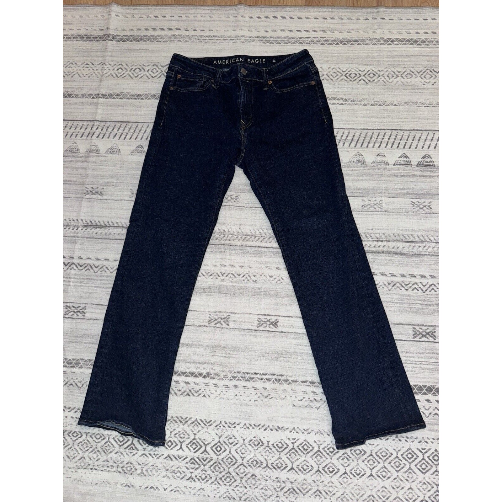 American Eagle Next Level Flex Stretch Original Boot Jeans Mens Dark Wash 32x32