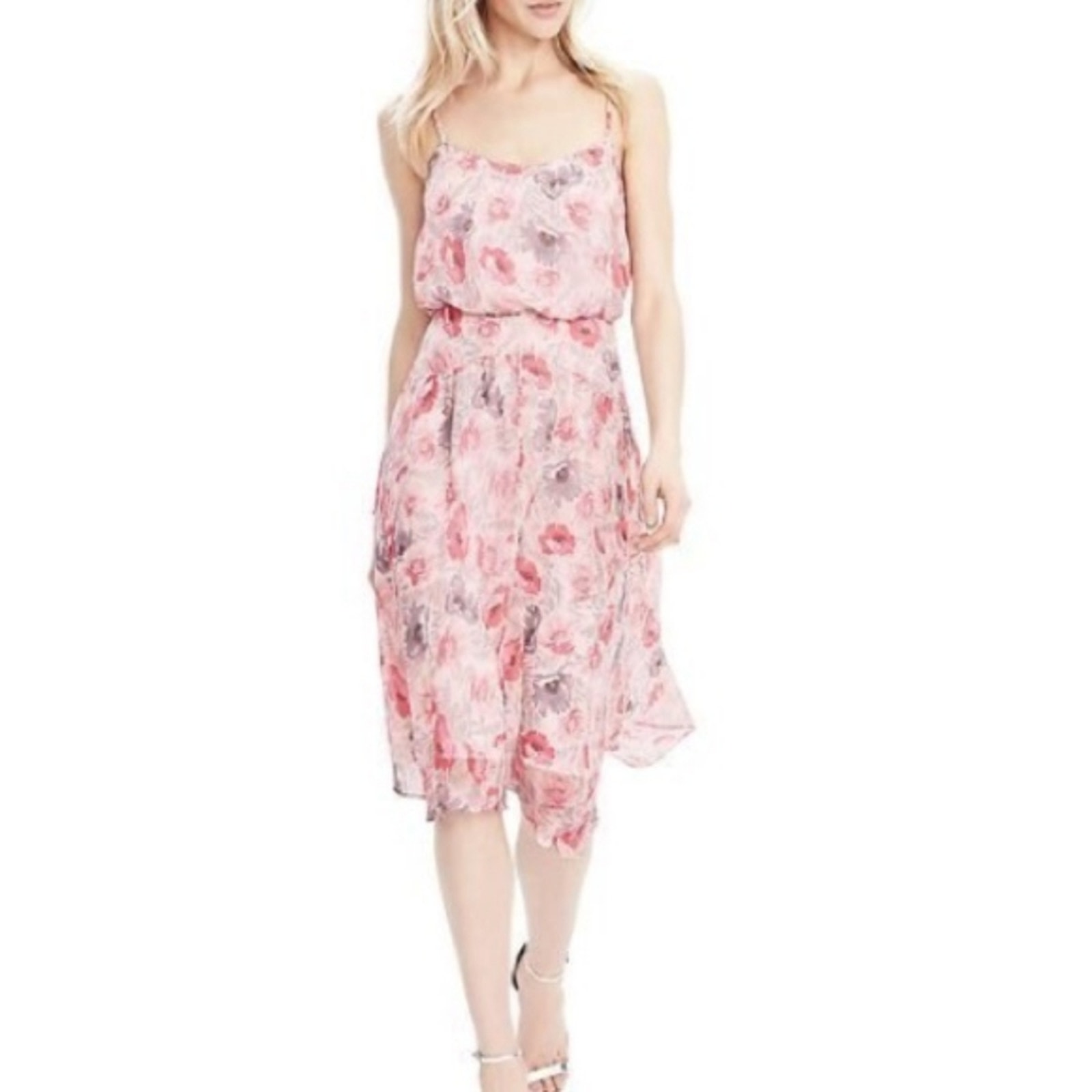 Banana republic Elise floral midi dress tank