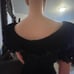 Saylor black ruffle dress