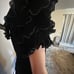 Saylor black ruffle dress