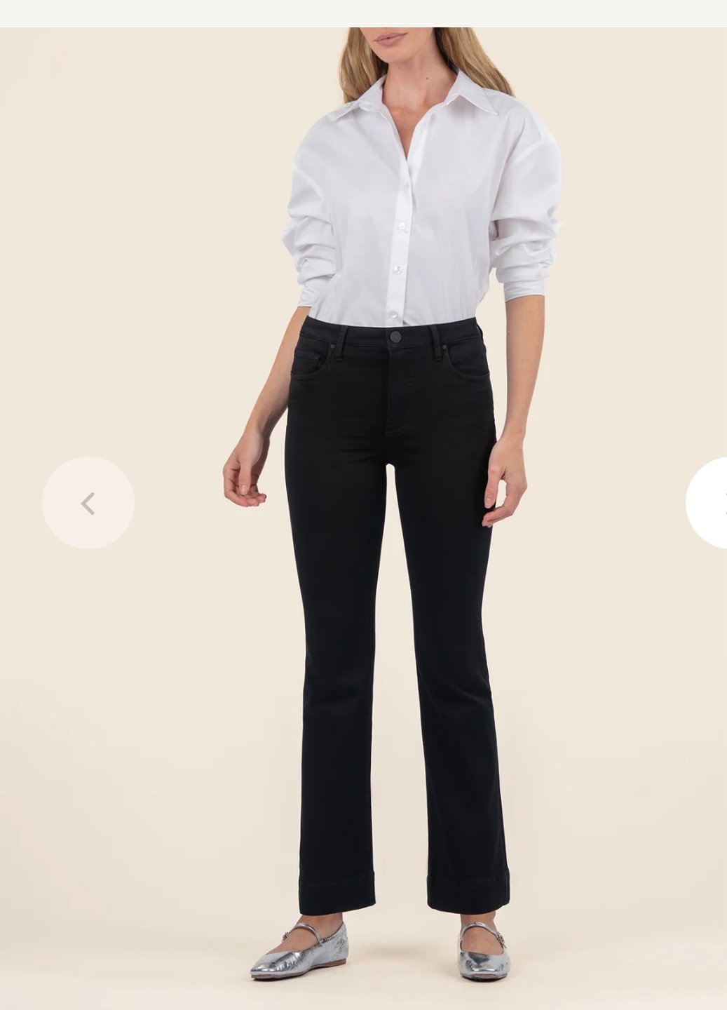 KUT Kelsey High Rise Fab Ab Ankle Flare 00 NWT