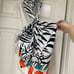 NEW STAUD halter pattern orange bow top