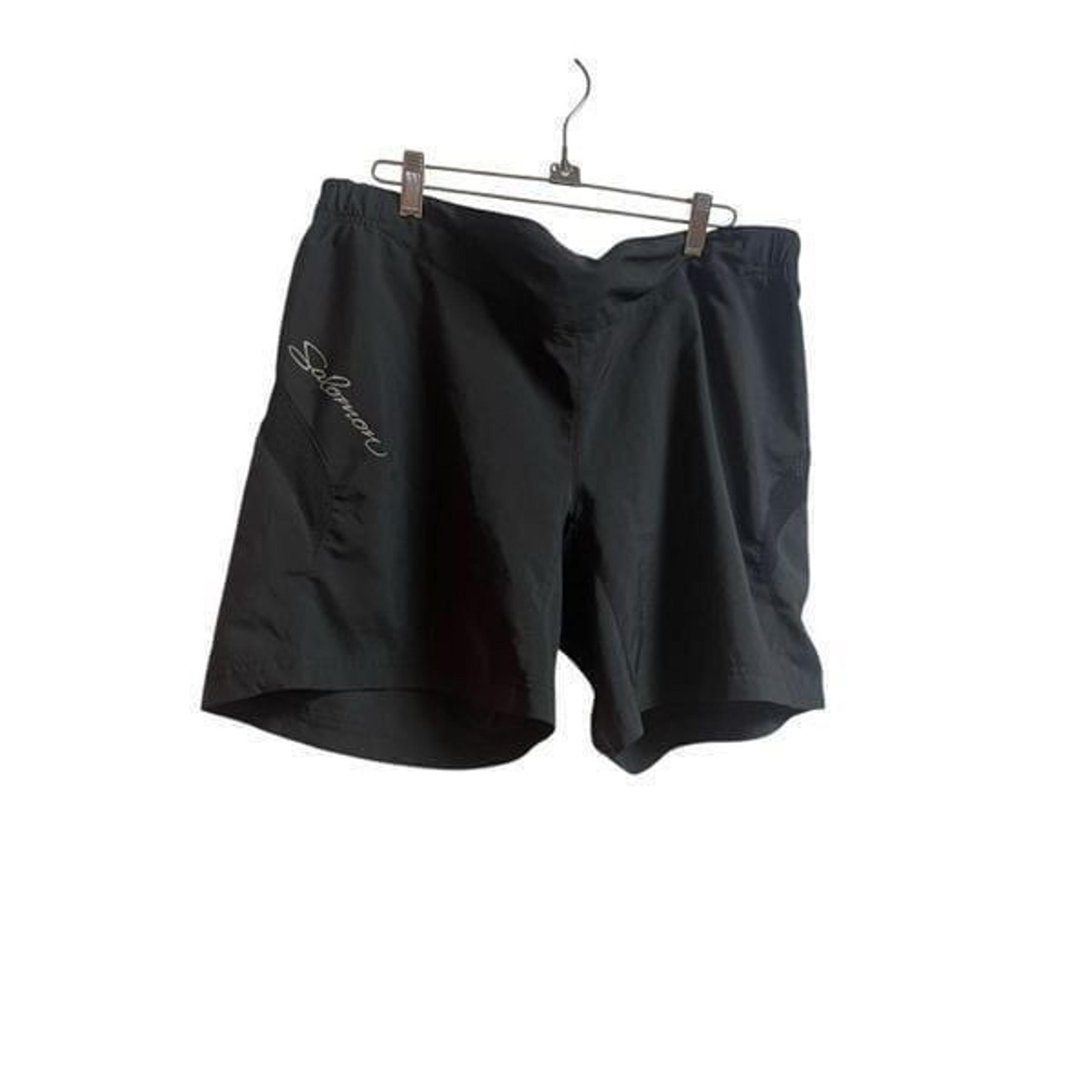 Salomon Womens Black Pull On Running Athletic Shorts XL