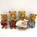 Sylvanian Families Fox Family Complete Set, Early Sylvanian Families.