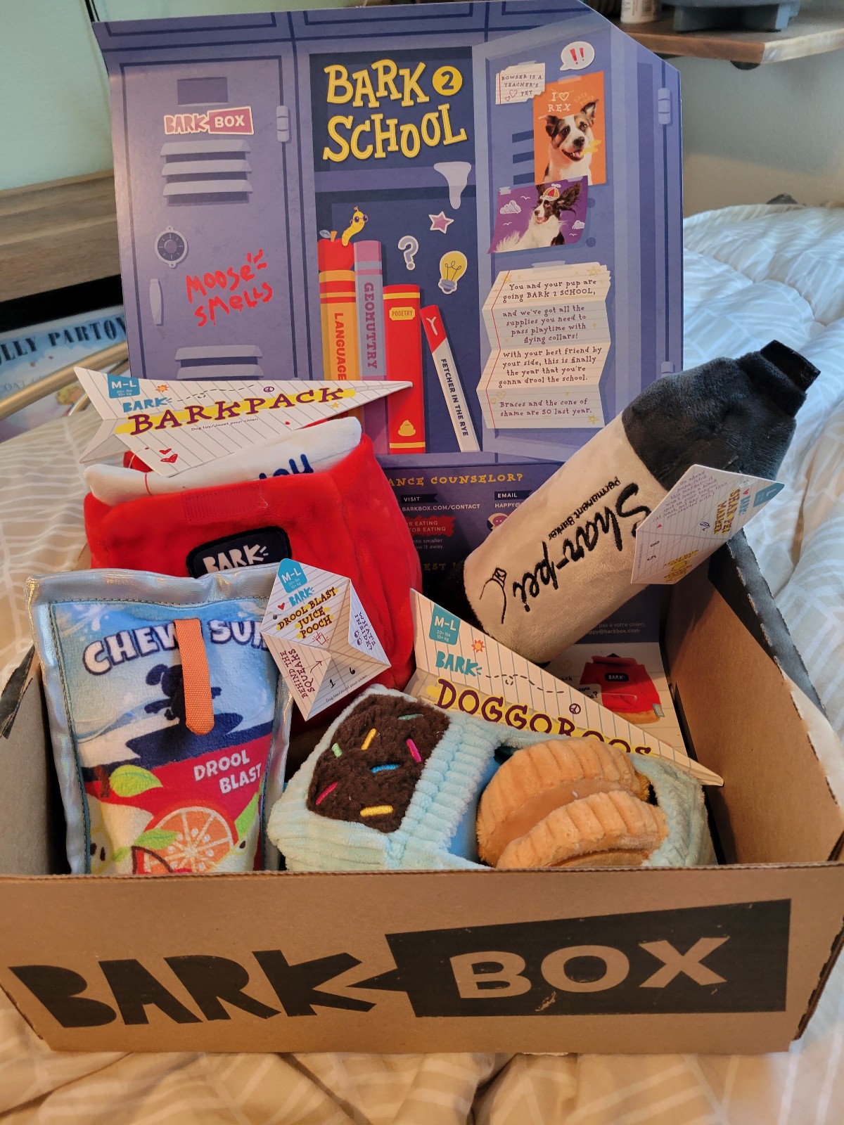 4 rare htf bark box back to school toys