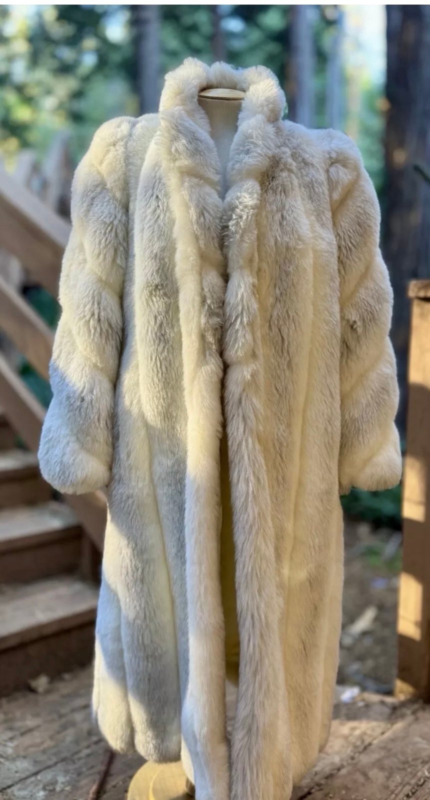 Vintage Avec Tu Faux Fur Winter Coat Mobwife Mob Wife Size 9/10