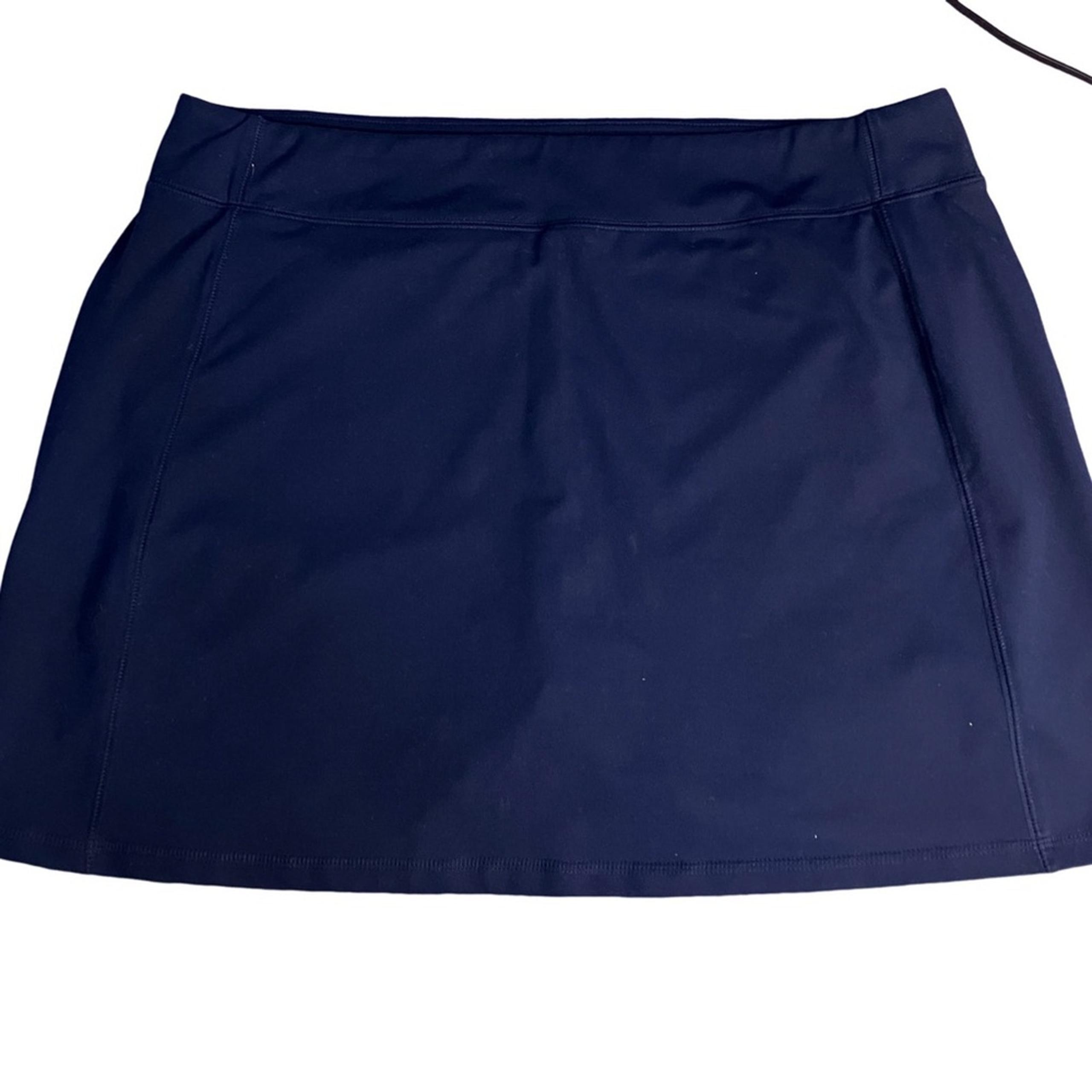 Lands' End Deep Blue Mini A-Line Skort (L)