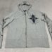Harley Davidson Women’s XL 1X Full Zip Hoodie Rhinestone Graphic Jacket Y2K VTG