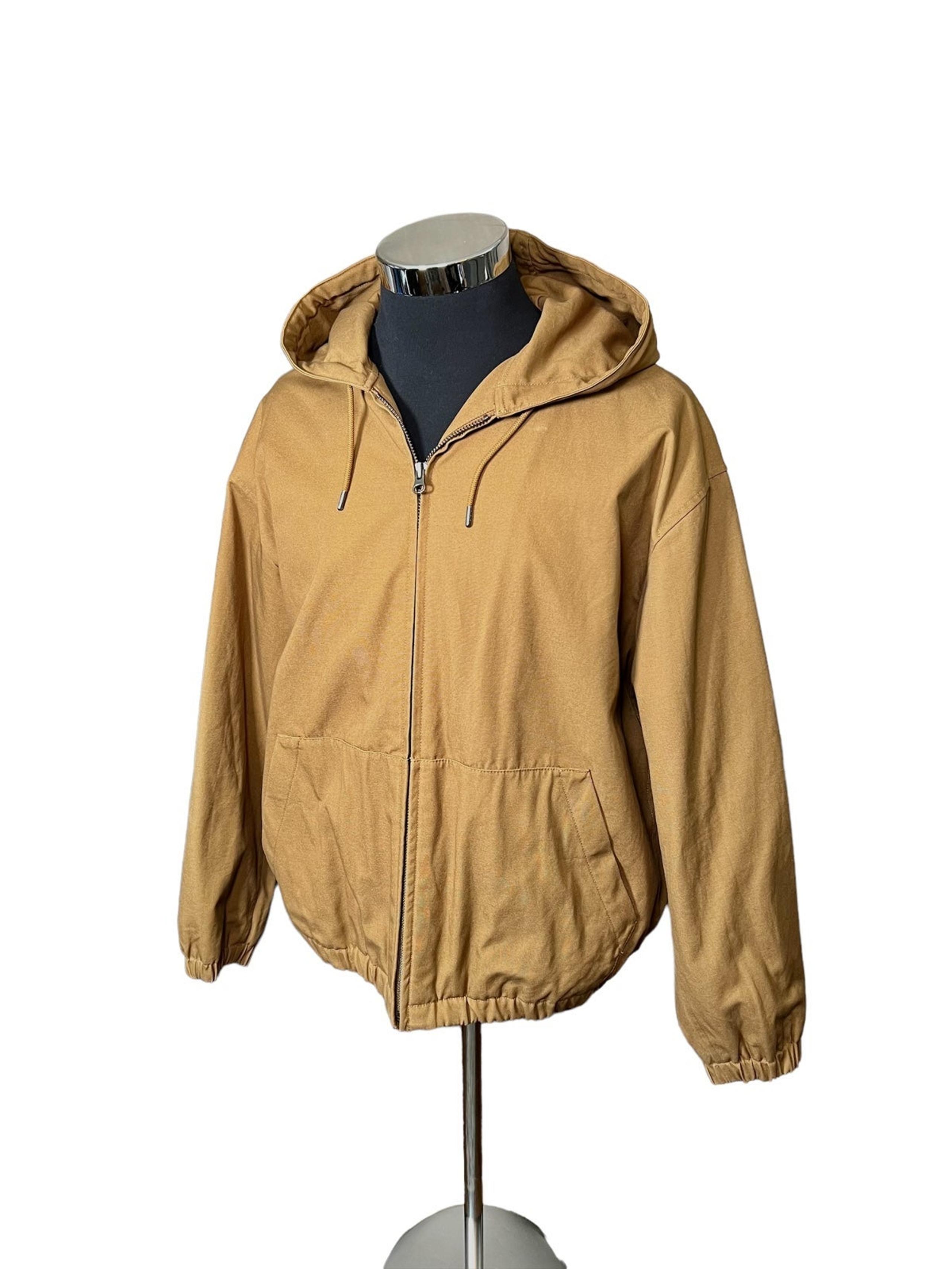 Uniqlo x Lamaire Bomber Canvas Utility Full Zip Jacket Mustard Sz L