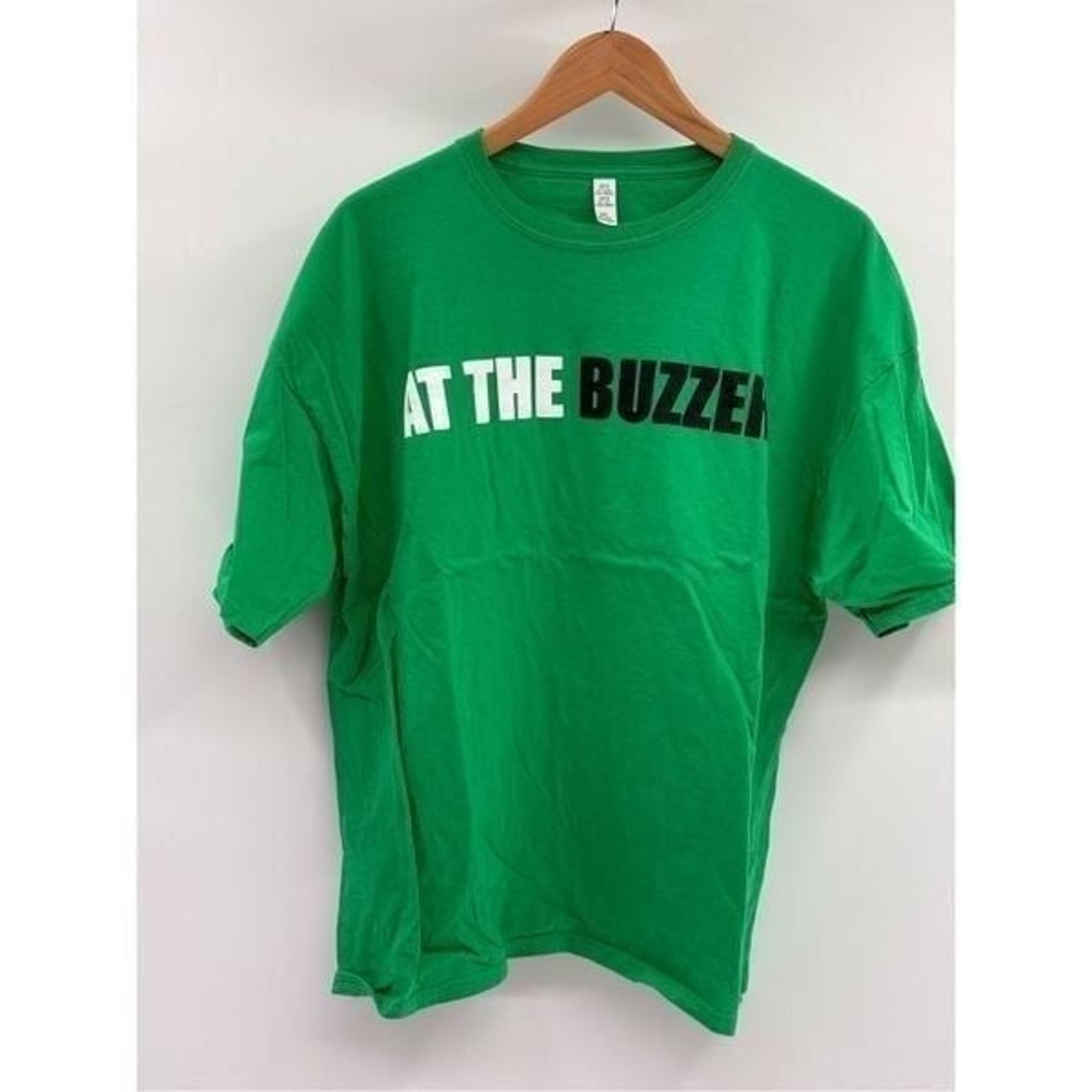At the buzzer Basketball T Shirt Short Sleeve Men Size XXL Kelly Green Cotton