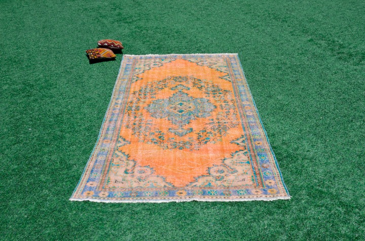 Natural Turkish large Vintage rug for home decor, oversize rug, area rug, 5363