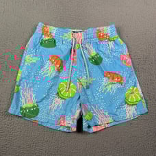 Vilebrequin Swim Trunks Shorts Mens Large Blue Jellyfish Animal Print Lined 5