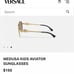Versace vk2002 Medusa NEW Gold Aviator Petite Ladies /Youth 52/13 Authentic FIRM