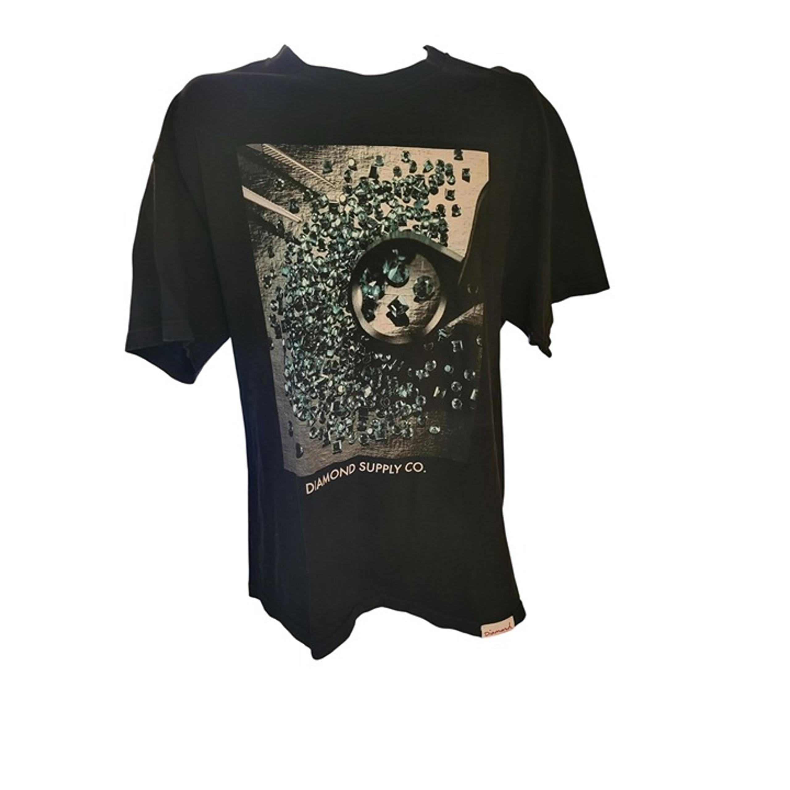 Diamond Supply Co. Graphic Black T-Shirt XL 100% cotton  streetwear summer Y2K