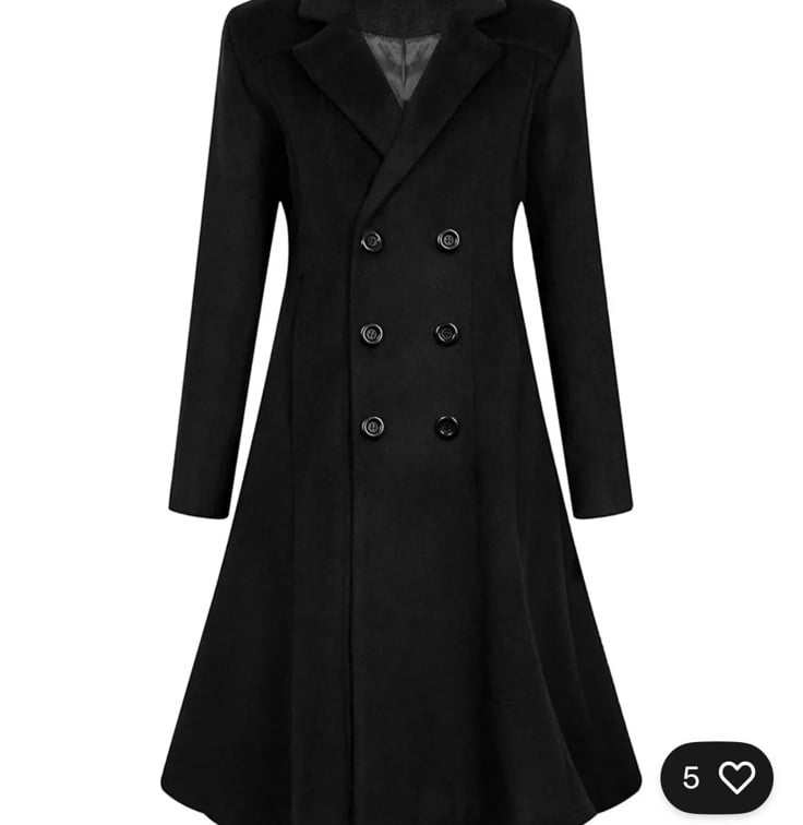 APTRO Women's Winter Wool Dress Coat Double Breasted Pea Coat Long Trench Coat M