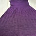 Nine West Women's Purple Sleeveless V-Neck Sweater Dress L Textured Midi