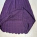 Nine West Women's Purple Sleeveless V-Neck Sweater Dress L Textured Midi
