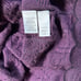 Nine West Women's Purple Sleeveless V-Neck Sweater Dress L Textured Midi