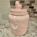 Blush Pink Heart Canister