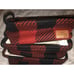 Pendleton Home Decor Knit Storage Red Black Buffalo Plaid Bin Basket Triple Set