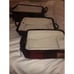 Pendleton Home Decor Knit Storage Red Black Buffalo Plaid Bin Basket Triple Set