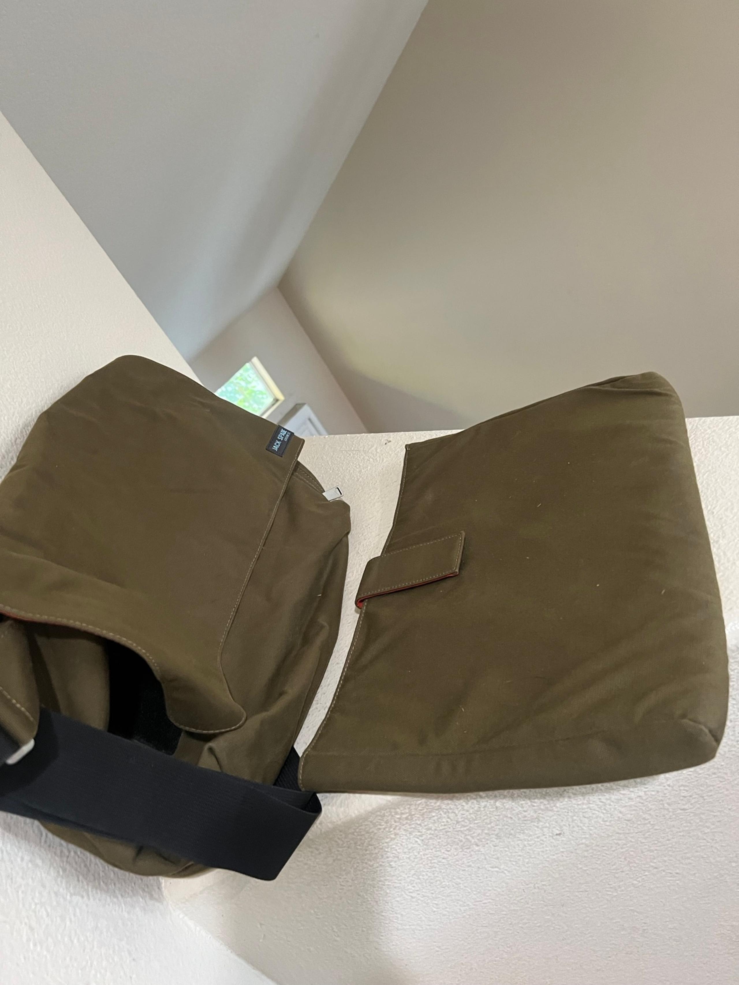 Jack Spade Green St Day Bag Men's Messenger Carry-on Travel Shoulder Cross
