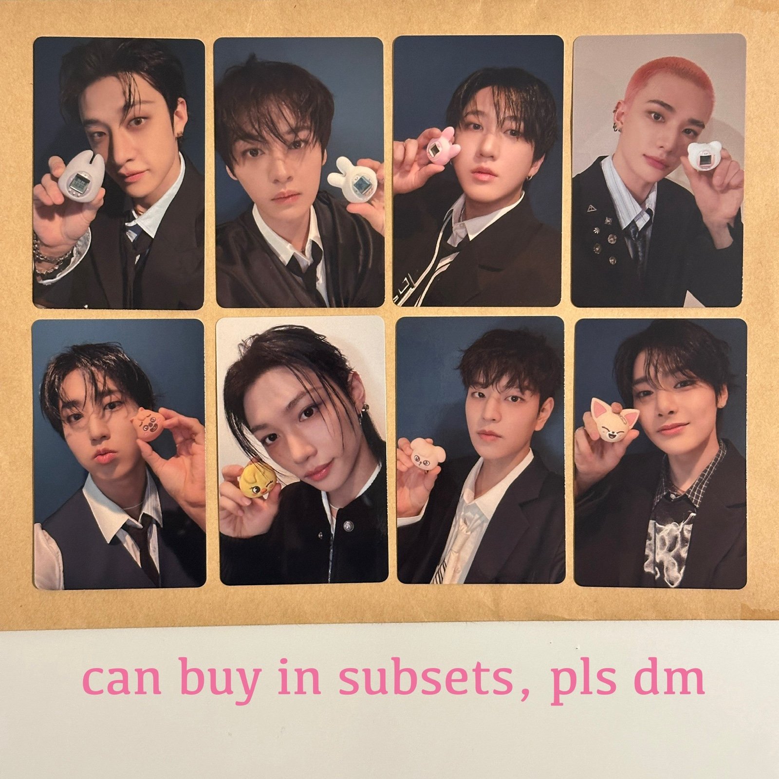 skzoo tamagotchi photocard ot8 set stray kids damagotchi