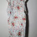 Parker Womens White Floral V Neck Shift Dress M
