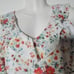 Parker Womens White Floral V Neck Shift Dress M